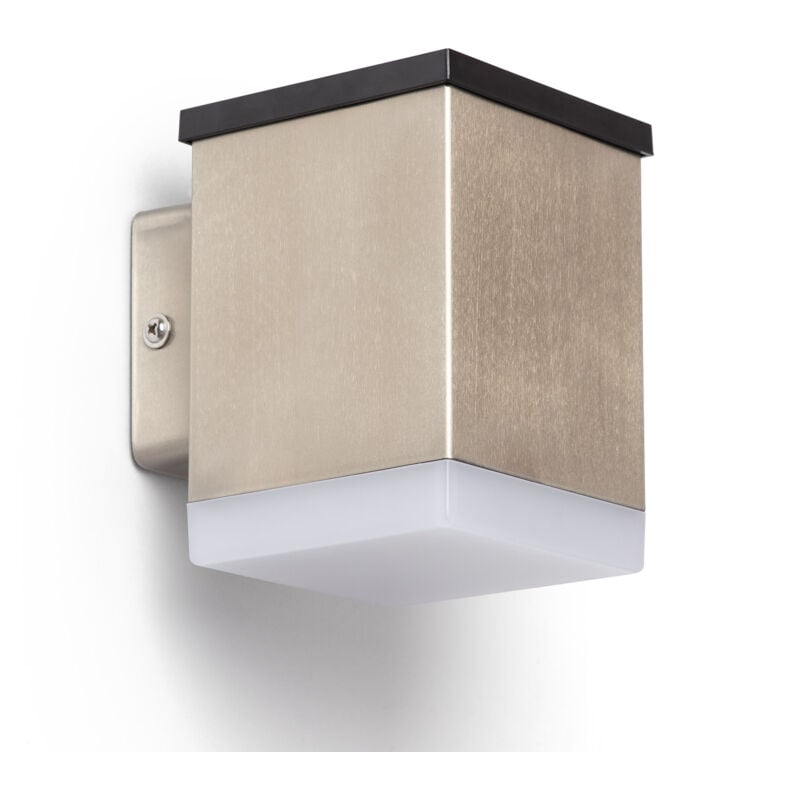 Efectoled - Applique Murale led Extérieure Aluminium Solaire Jafaro 3000K Blanc chaud