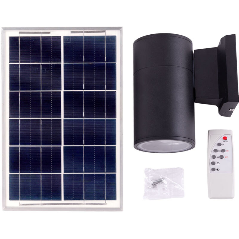 Applique Murale led Solaire-Télécommande- Dimmable- Panneau: 6V 15W Batterie: 3,2V 2000MaH [HO-APL-SOL-03-WW]