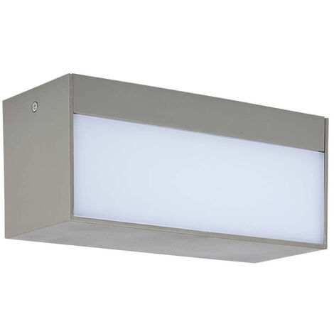 Applique murale LED V-TAC 12 W à double faisceau, gris, blanc chaud, IP65