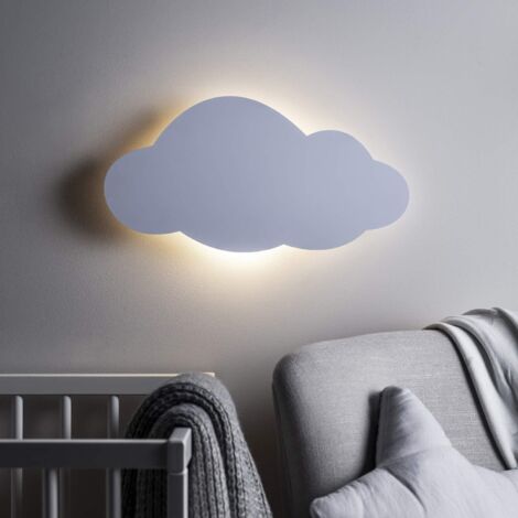 Applique murale LED, veilleuse à intensité variable pour enfants, applique intérieure blanc chaud, avec prise, convient pour la chambre d'enfant, la chambre à coucher, le salon, applique murale en for