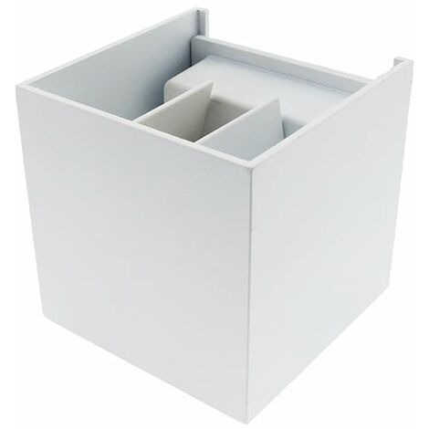 Applique Murale LED White Cube 6W IP54 Blanc Chaud 3000K IluminaShop