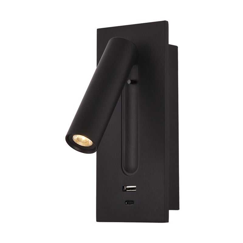 Gotrays - Applique Murale LED,Moderne Simple Intérieur Applique Murale Hôtel Lampe De Chevet Lampe De Lecture usb Chambre Chevet Encastré Applique