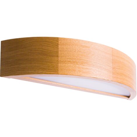 Applique murale LEJA, semi-plafonnier, bois, chêne, pour salon, cuisine, salle de bain, élégante