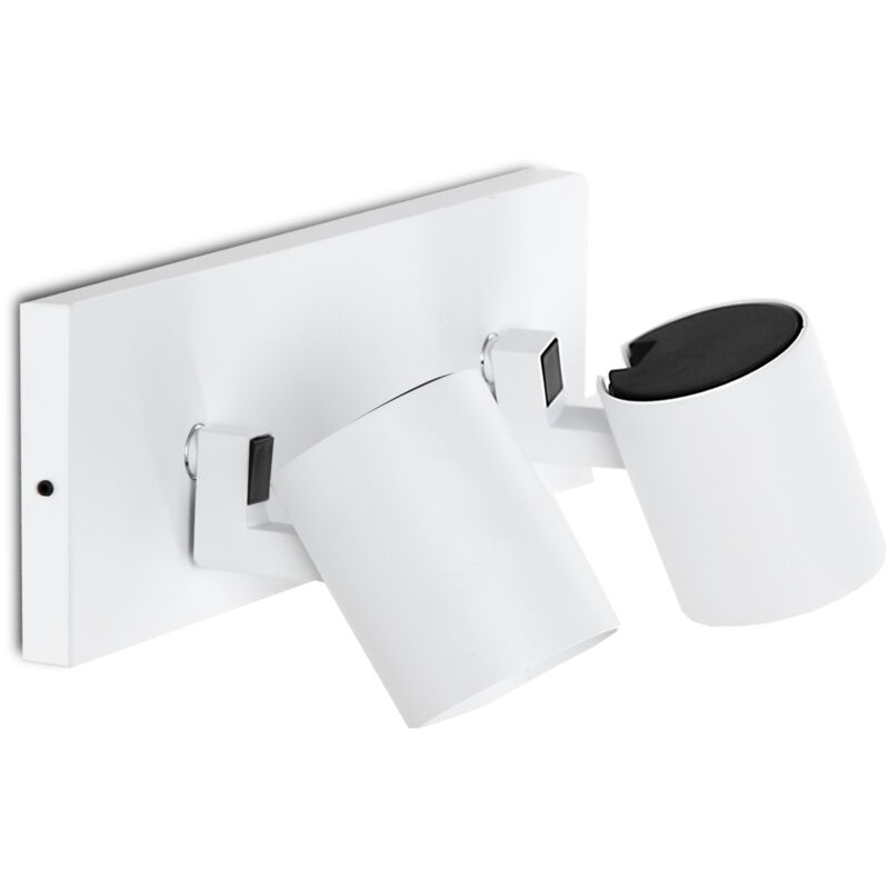 APPlique Murale 'Lumiastra' 2xGU10 BlancSans Ampoule APPlique Murale 'Lumiastra' 2xGU10 BlancSans Ampoule