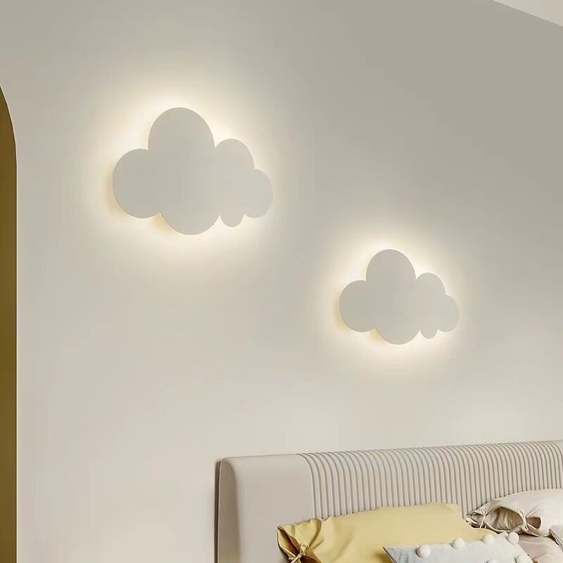Minkurow - Applique murale - Lumière nuageuse - Pour intérieur - Moderne - Abat-jour en acrylique avec lampes led intégrées - Pour chambre d'enfant