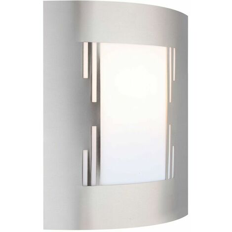 Applique murale maison en acier inoxydable applique extérieure entrée applique balcon, perforation, 1x LED 11W 1055Lm blanc chaud, LxPxH 23x9x29