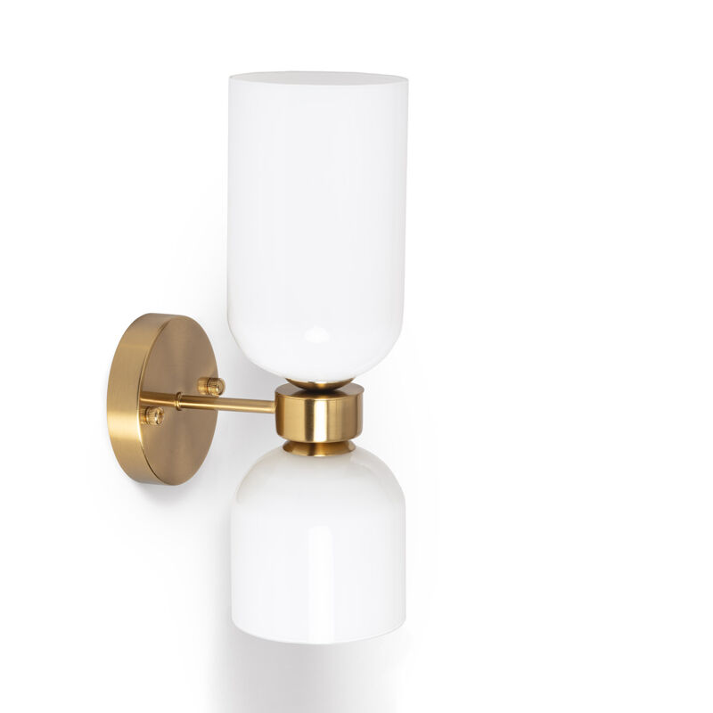 Applique murale Maitla métal et marbre Doré