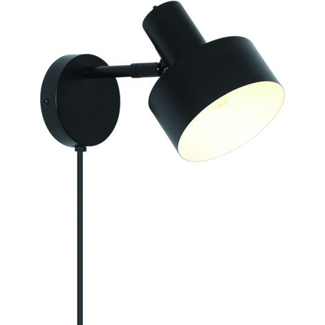 Applique murale MATIS  Métal Noir, H.17  IP20  E27 /Nordlux  Intérieur