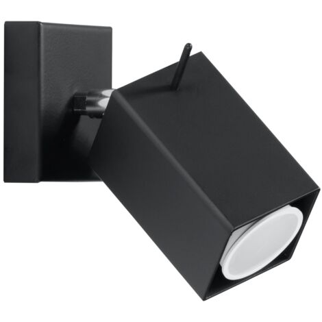 Applique murale Merida noir métal GU10 Sollux indus
