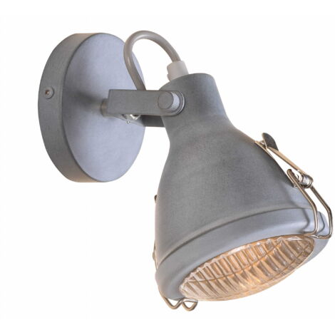 Applique murale métal Candellux Crodo 91-71101 grise E14