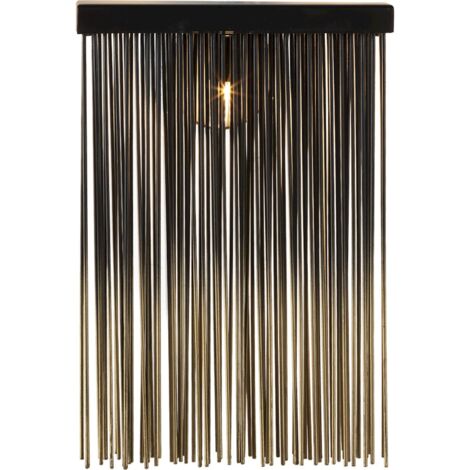 applique murale métal doré et noir mat design contemporain élégant - doré et noir mat