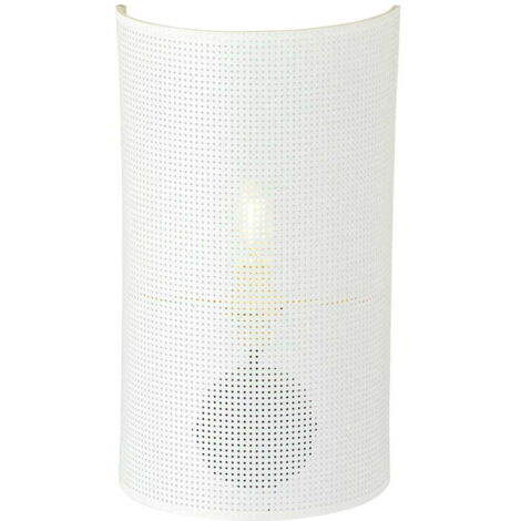 Applique murale métal Emibig Aston blanc/or 1xE14 10W