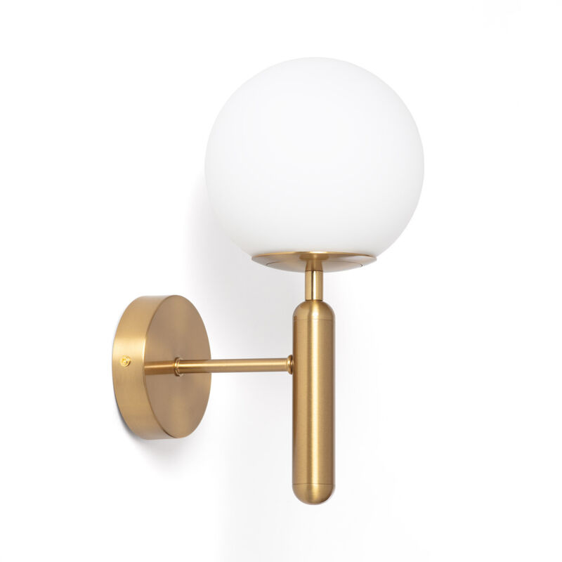 Applique Murale Métal et Verre Oto Doré