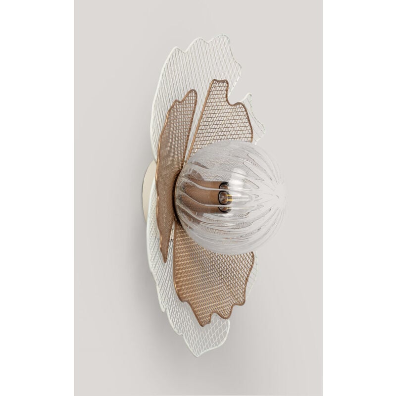 Ledkia - Applique Murale Métal et Verre Pianella Doré