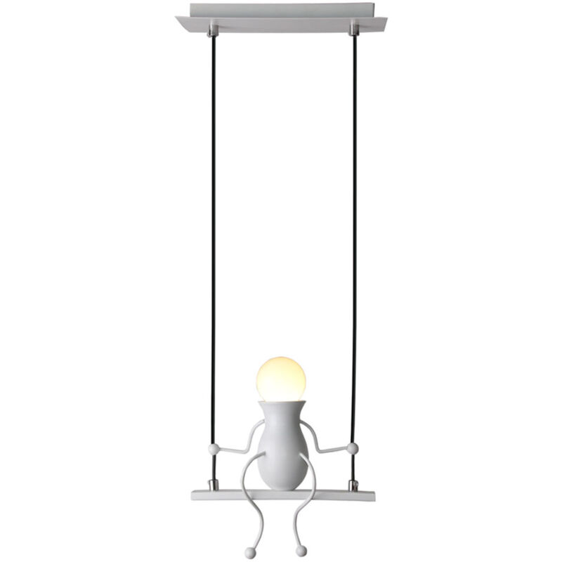Applique Murale Minimaliste Dessin Animé Humanoïde Luminaire Murale Créative Moderne Art Décoratif Blanc E27 - 1Pcs Applique Murale Minimaliste Dessin Animé Humanoïde Luminaire Murale Créative Moderne Art Décoratif Blanc E27 - 1Pcs