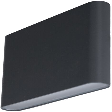 Applique Murale Minimaliste NEW ERA -LED 12W 850 lm Noir - Lumière Indirecte - IP54