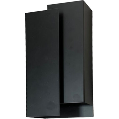 Applique murale minimaliste noir mat Wall 2xG9 8W Luminex