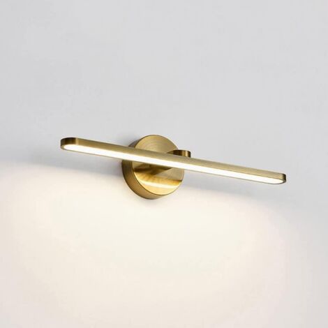 Applique murale miroir étanche d'intérieur, applique murale LED moderne, applique murale pour salle de bain, luminaire de chambre, 10 W, 3000 K (50 cm)