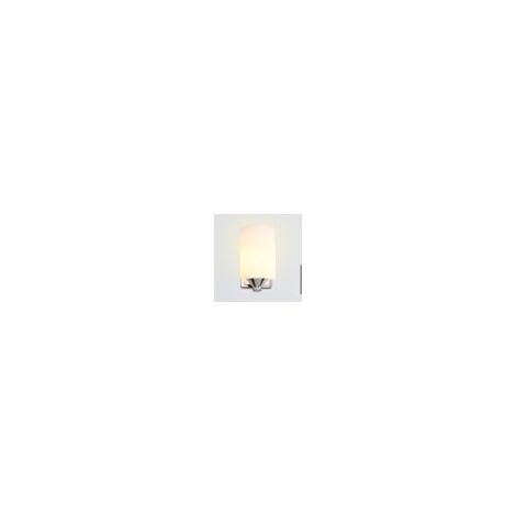 Applique Murale Moderne 8 po - 1 Ampoule - Abat-Jour Verre - Salle Bain/Meuble - Chrome
