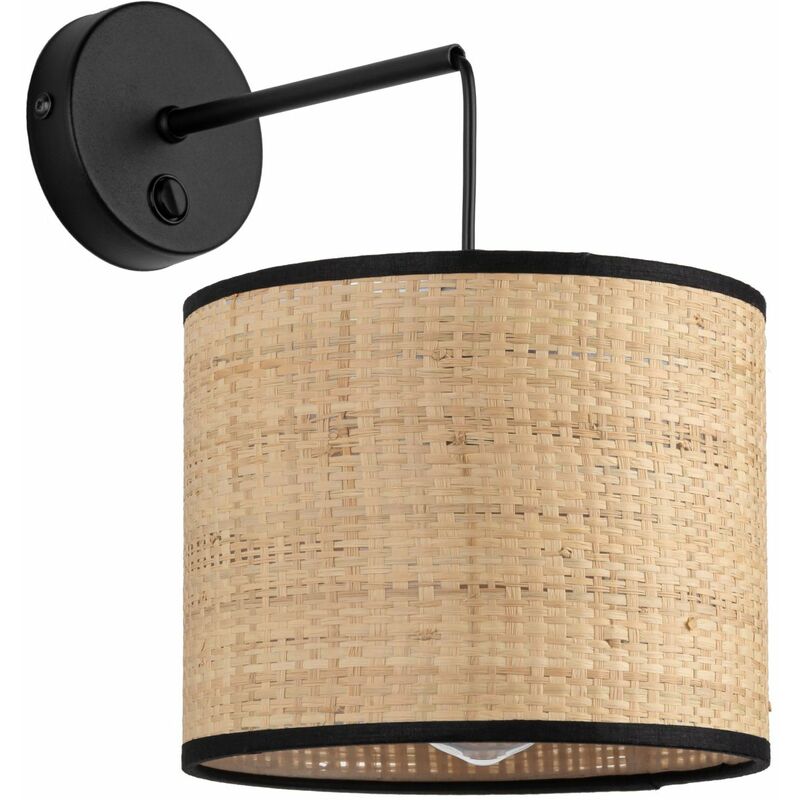 Applique murale Moderne Boho Abat-jour panier métal E27 Lampe murale