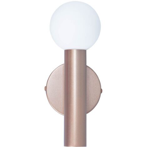 Applique murale moderne café globe blanc G9 5W Italux