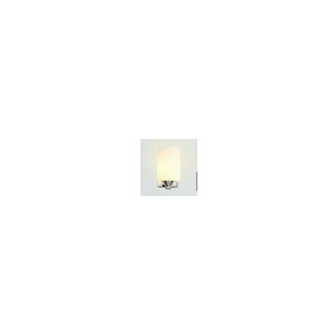 Applique murale moderne de 8 po à 1 ampoule avec abat-jour en verre, pour salle de bain/meuble-lavabo, fini chrome