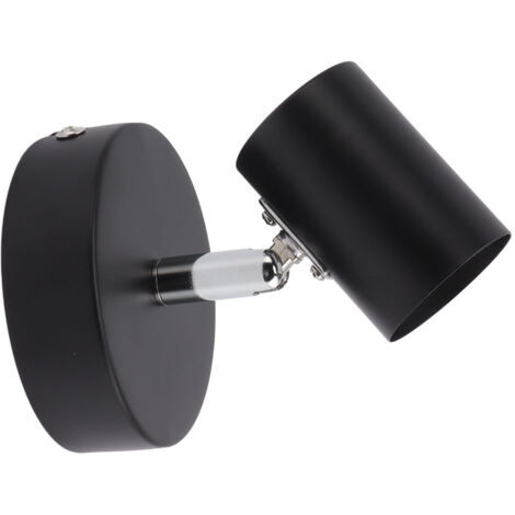 Applique murale moderne E26/E27 en fer, réglable, pour chambre ou salon, 85-265 V, noir mat