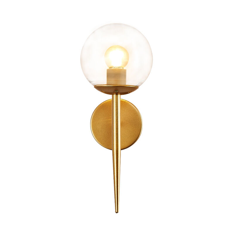 Applique murale moderne en métal, E27 Wall Washer Transparent Chambre Balcon Lampe murale