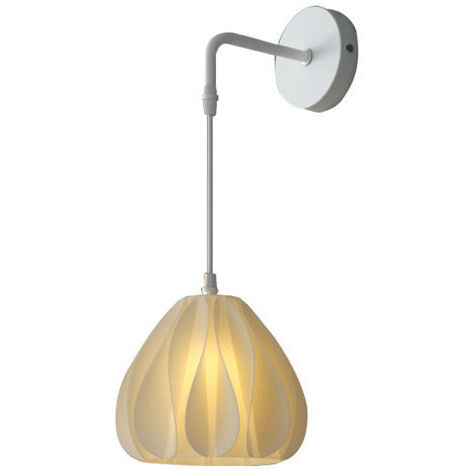 Applique murale moderne imprimée en 3D, 12 W, à intensité variable, avec cordon de suspension ajustable, lampe de chevet et miroir cosmétique.
