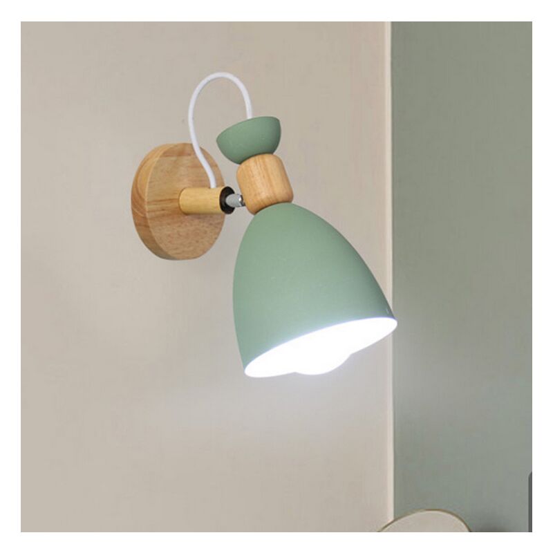 Applique Murale Moderne, Lampe Murale D'Intérieur Nordique E27 Pour Couloir De Chambre à Coucher (Vert)
