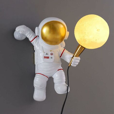 Lampe murale astronaute Conrad Blanc