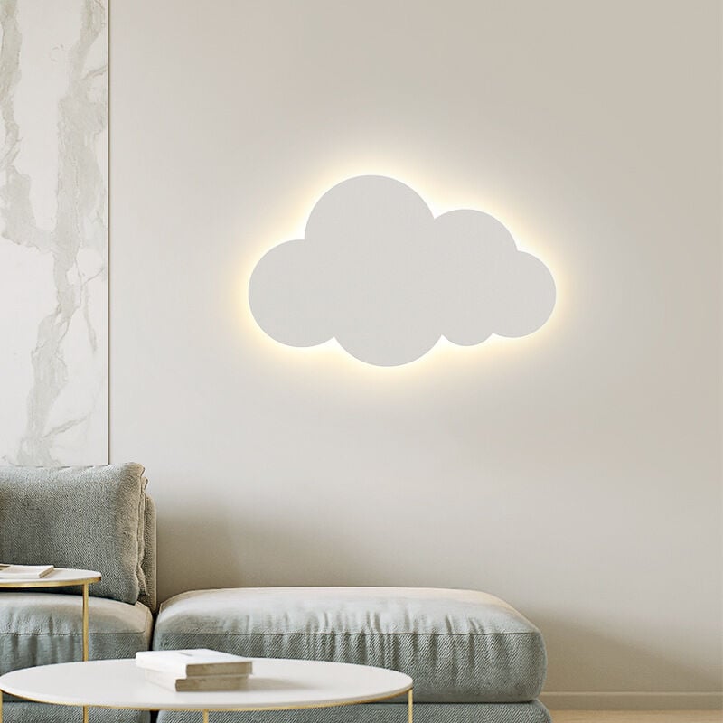 Tonchean - Applique murale moderne pour l'intérieur - abat - jour en acrylique avec led intégrées - changement de lumière tricolore