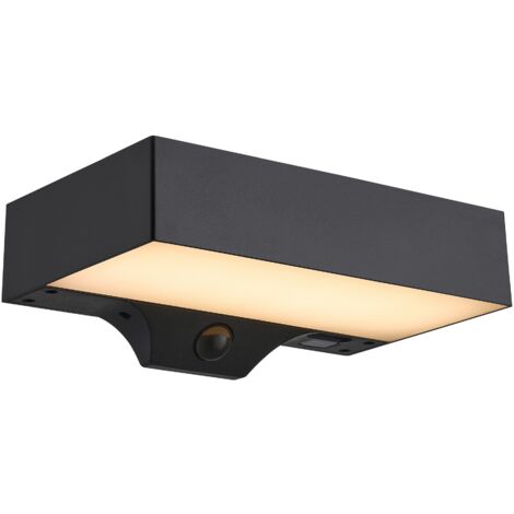 Applique murale Monay Square Solar Matière plastique Noir, H.7,4  IP44  SolarLed /Nordlux  Extérieur