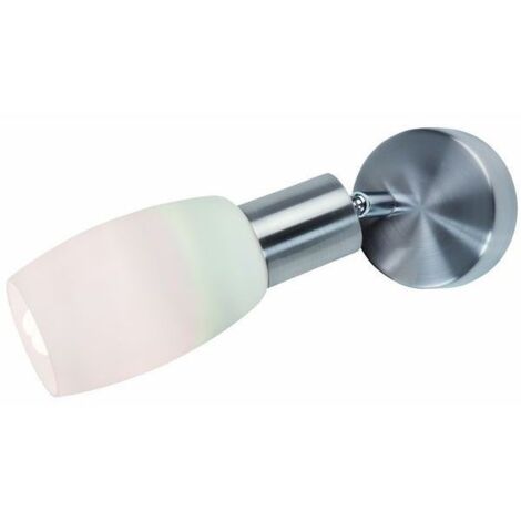 Applique murale Namp nickel, verre blanc, E14 40W
