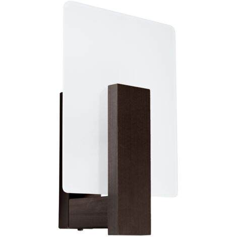APPLIQUE MURALE NELYO 1 E14 BOIS DE WENGE LUMILO 10.239.96