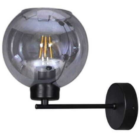 Applique murale noire boule verre Kaja Aldar K-4853