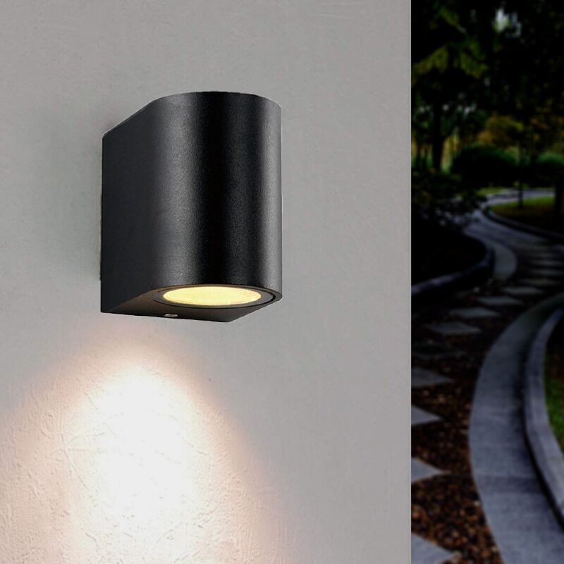 Applique Murale Noire led IP44 pour Ampoules GU10 - silamp Applique Murale Noire led IP44 pour Ampoules GU10 - silamp