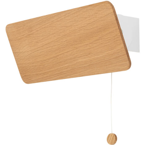 Applique murale Nowodvorski Oslo bois chêne E14 blanc