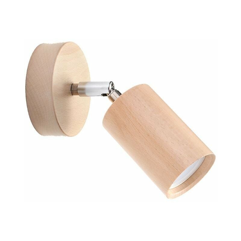 Silumen - Applique Murale Orientable Bois pour Ampoule GU10