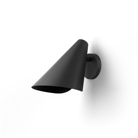 Applique murale orientable en noir