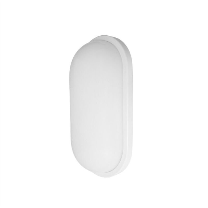 Applique murale ovale Pirineo 18 W 6500 K blanc IP54 1764 lm 26 x 14,5 x 6,5 cm Applique murale ovale Pirineo 18 W 6500 K blanc IP54 1764 lm 26 x 14,5 x 6,5 cm