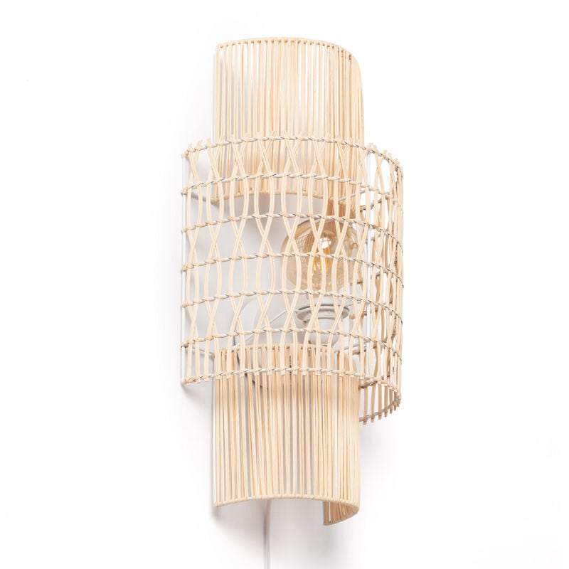 Applique Murale Papier Tressé Masego l Iluzzia Naturel