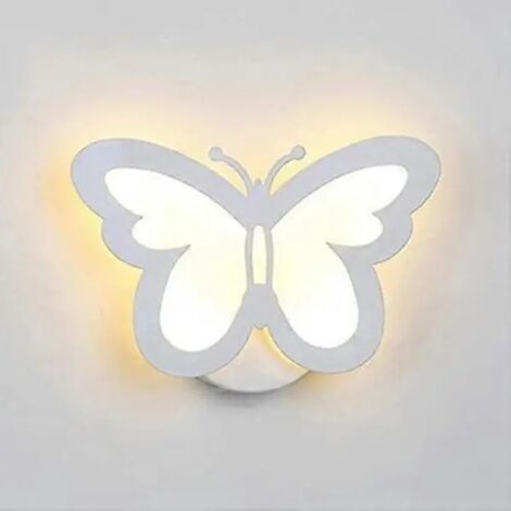 Applique murale papillon, lampe LED papillon, lampe de chevet, décoration murale, veilleuse