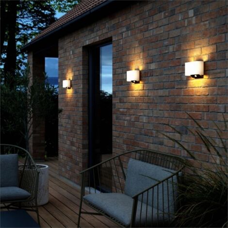 Applique murale PIOLA Solar Matière plastique Blanc, H.15.7 - IP44 - SolarLed /Nordlux Extérieur