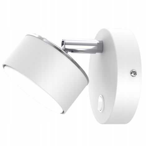 Applique murale, plafonnier, lampe LED GX53 mobile, chrome blanc, lampe polonaise