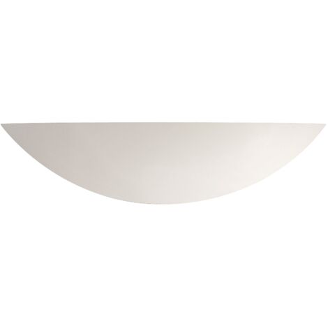 Applique murale platre blanc à peindre L40 x haut 10cm E27 max 60w