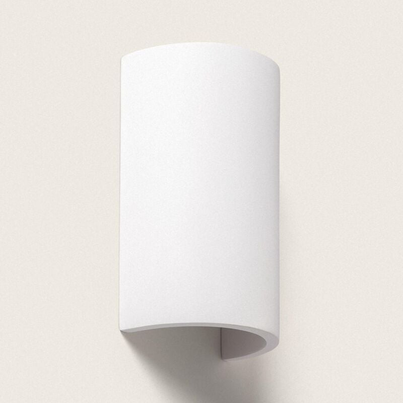 Ledkia - Applique Murale Plâtre Dupmy Round Blanc