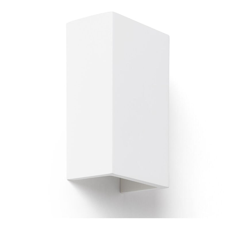 Ledkia - Applique Murale Plâtre Dupmy Square Blanc