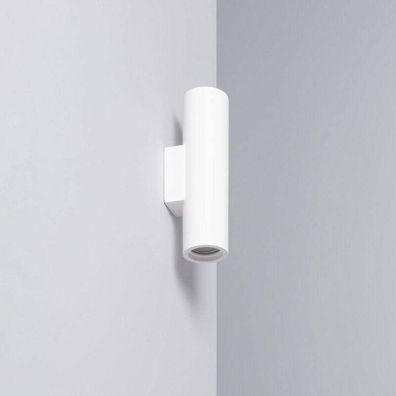 Ledkia - Applique Murale Plâtre Éclairage Double Face Alejandrita Blanc