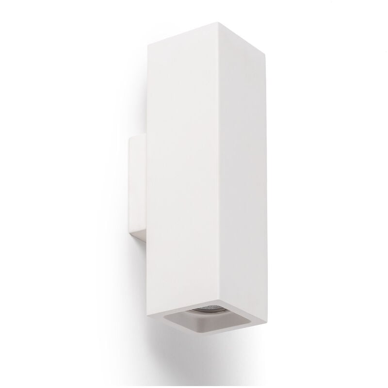 Applique Murale Plâtre Éclairage Double Face Amatista Blanc